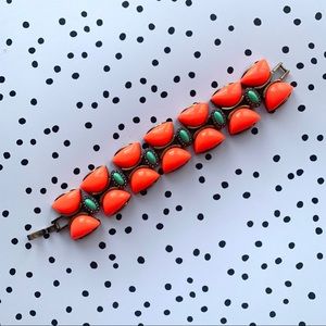 J. Crew Chunky Bright Coral Bracelet